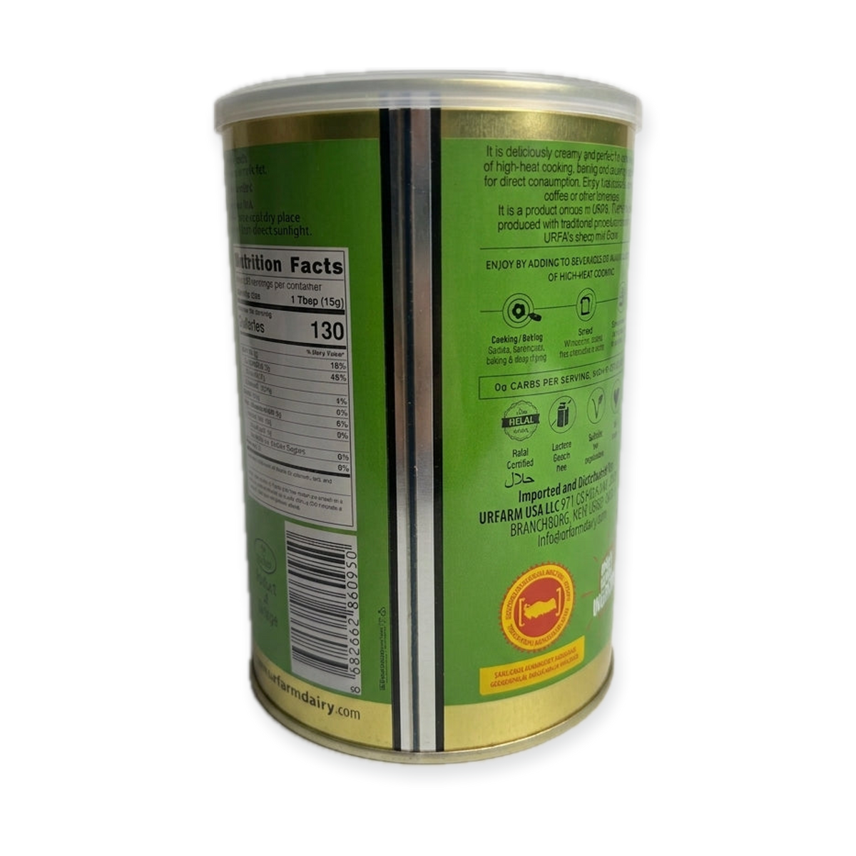 Urfarm Ancient Urfa Sheep Ghee 2 lb - 100% Pure Grass-Fed