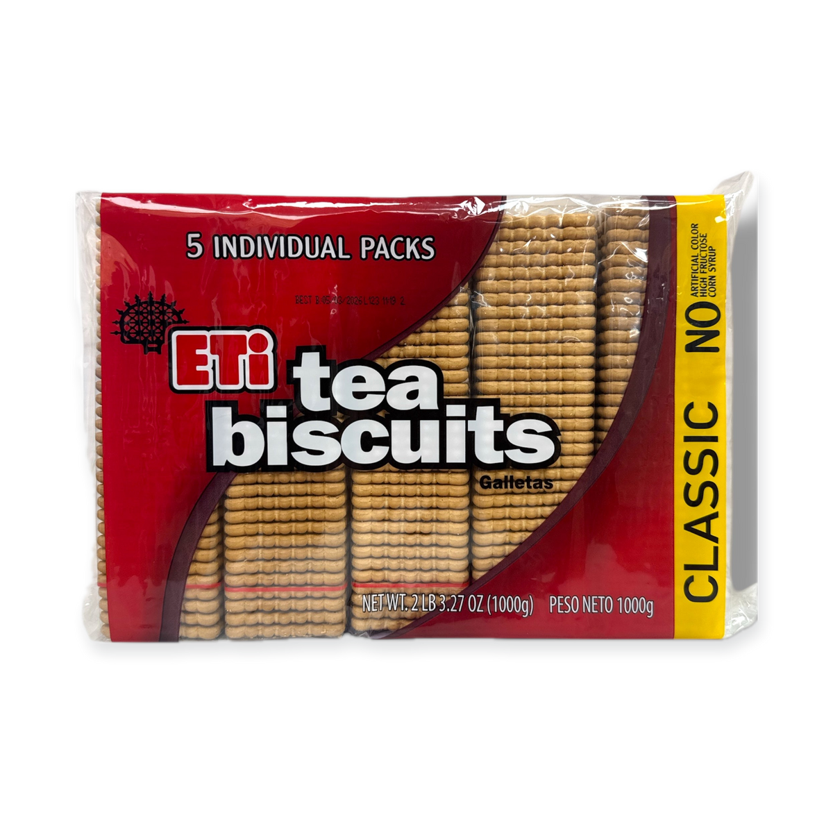 ETI Tea Biscuits – 1000G Crunchy Sweet Flavor