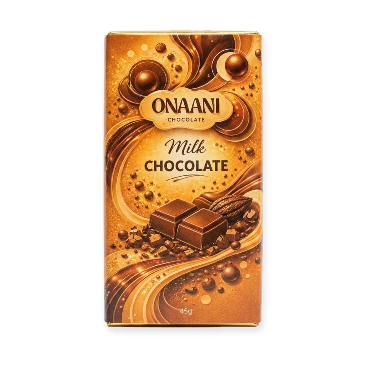 Onaani Milk Chocolate 45g - Premium Lebanese Chocolate Bar