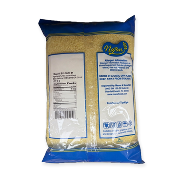 Nazan Yellow Bulgur #1 2 lbs - Premium Turkish Fine Cracked Wheat