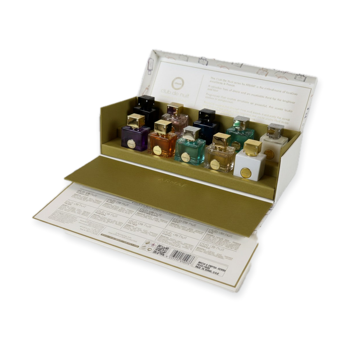 Armaf Club de Nuit Parfum Discovery Set — 10x5ml Complete Collection (w/ Maleka)