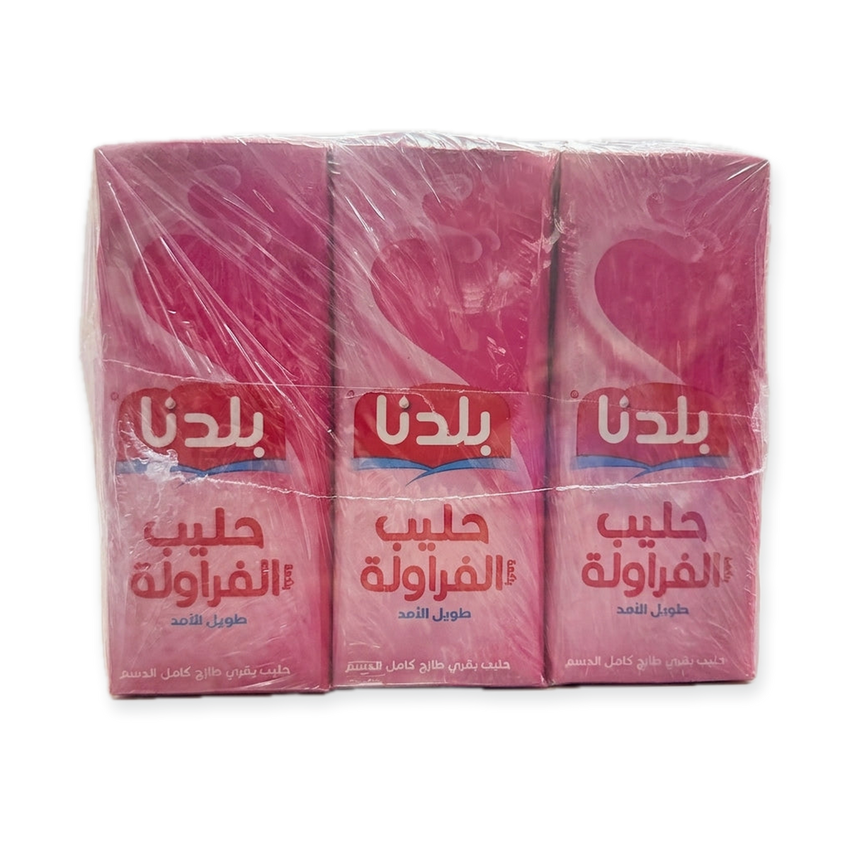 Baldona Strawberry Milk 6-Pack - Long-Life UHT Flavored Milk