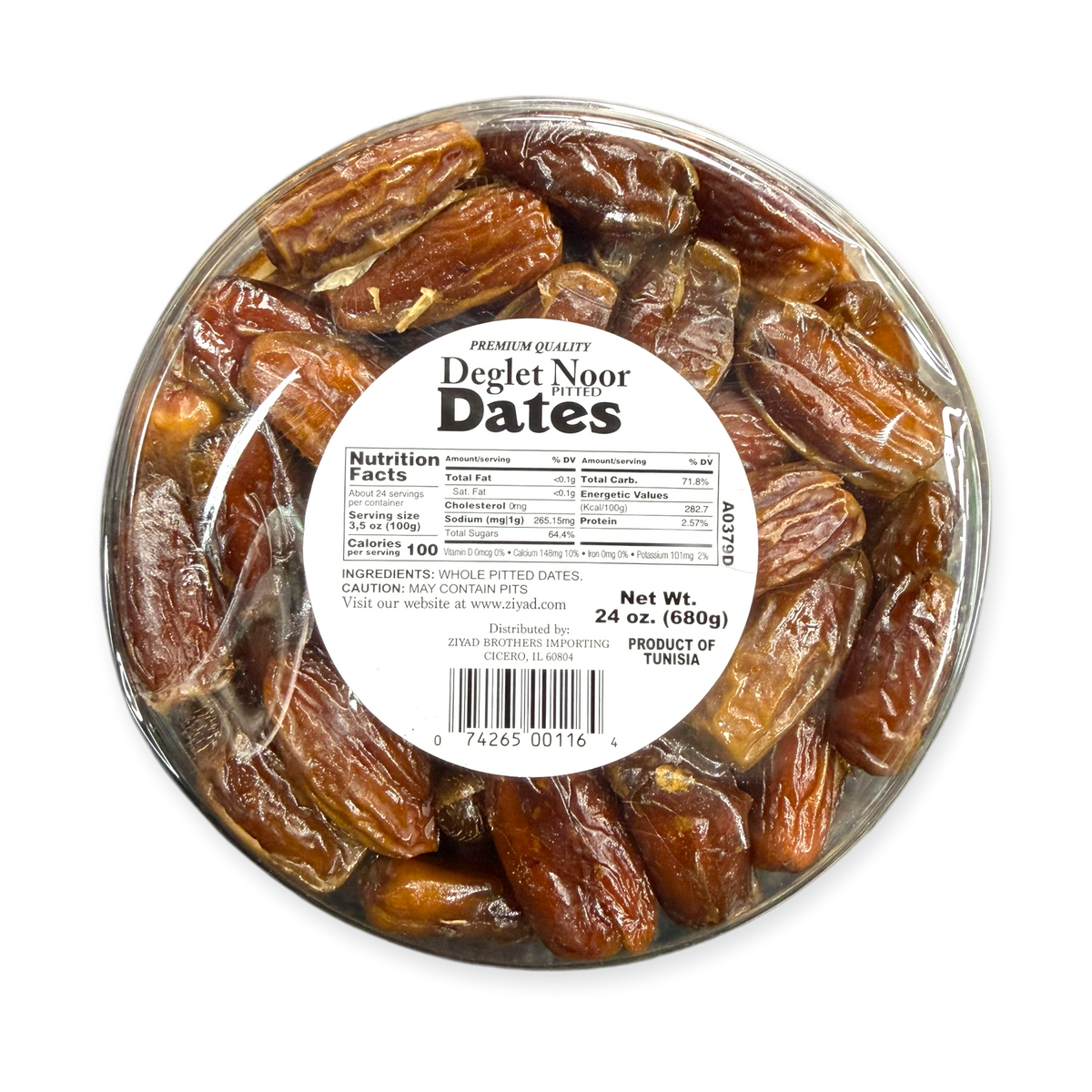 Ziyad Tunisia Deglt Nour Dates - Sweet, Soft, and Nutrient-Rich Natural Delicacy
