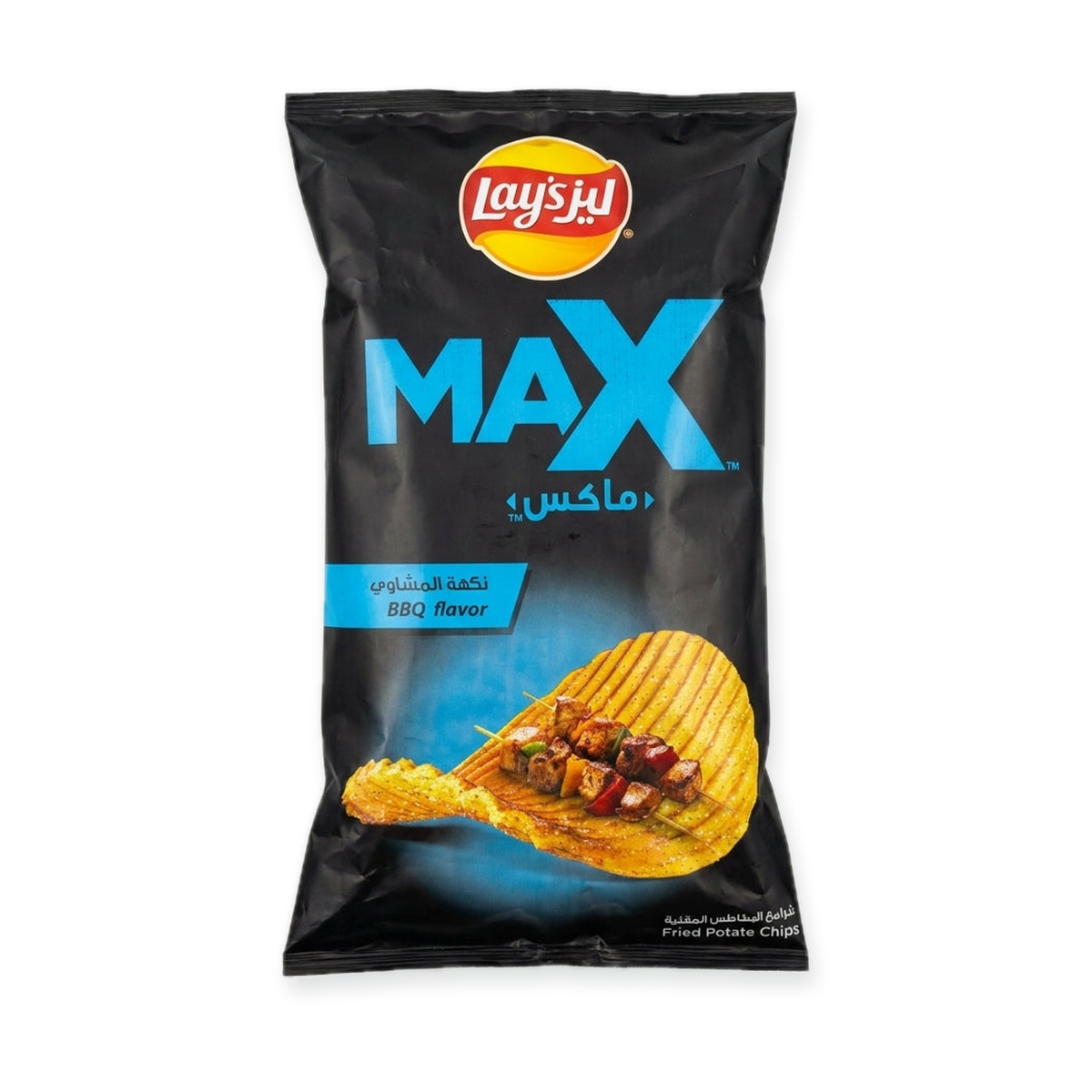 Lay's MAX BBQ Flavor Potato Chips - Thick Crunch Fried Chips