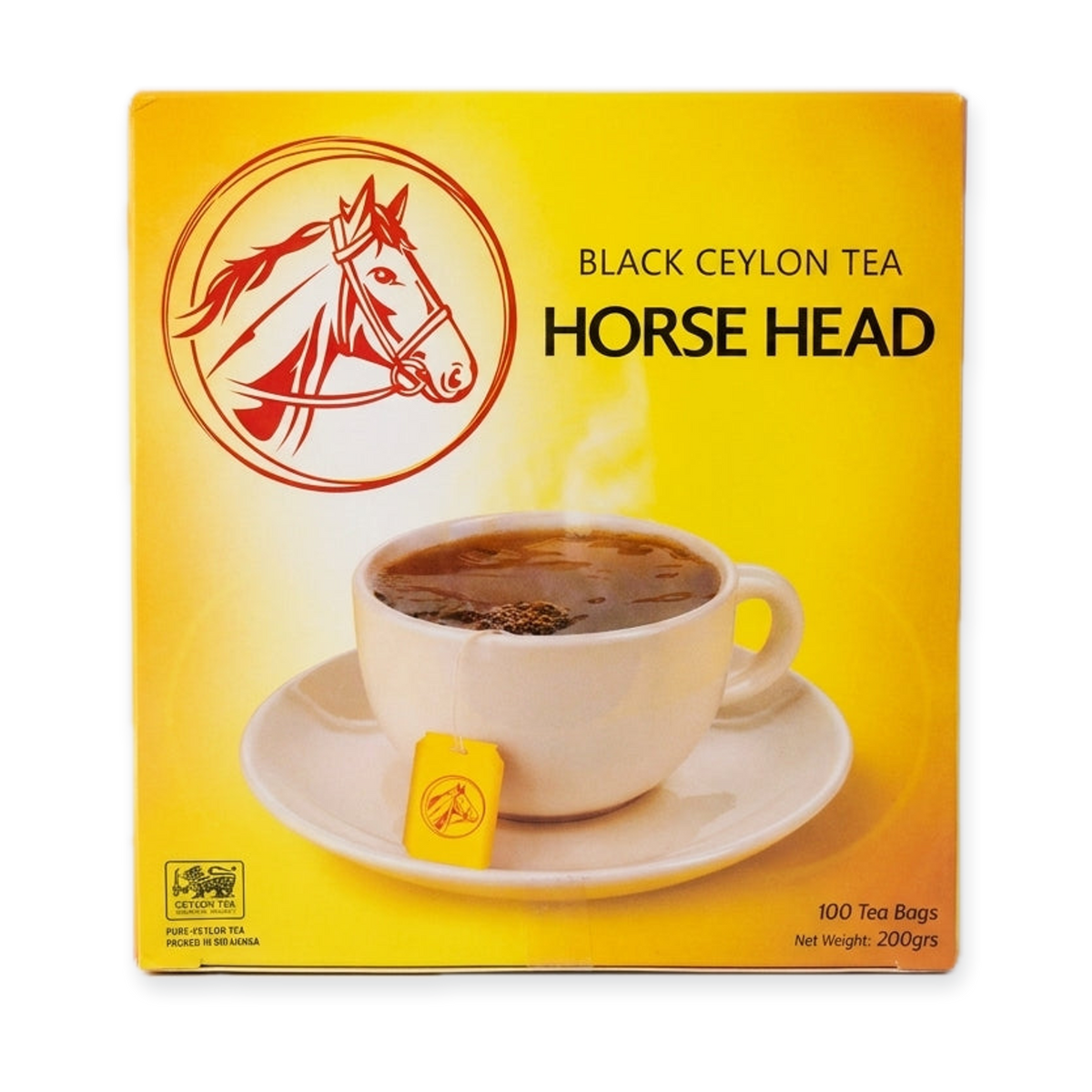 Horse Head Black Ceylon Tea 200g (100 Tea Bags) - Pure Sri Lankan