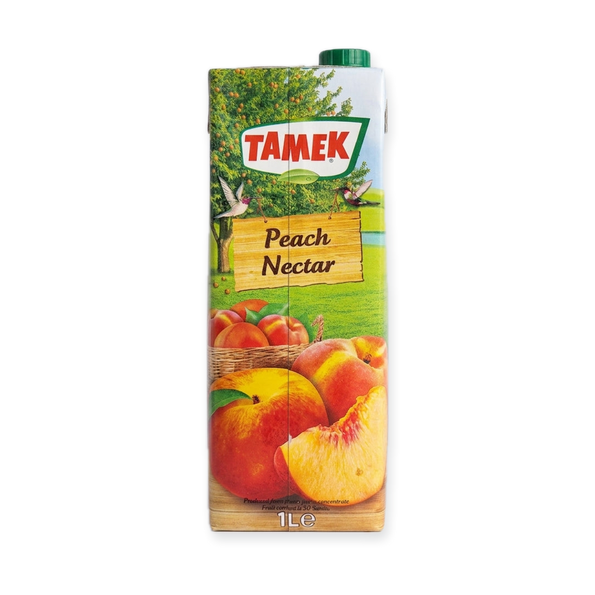Tamek Peach Nectar 1L - Premium Turkish Fruit Juice Drink