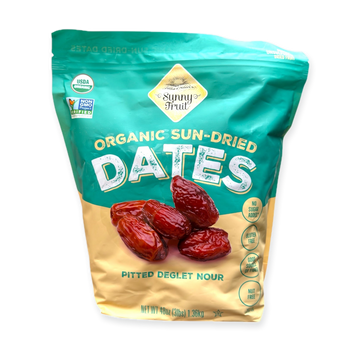 Sunny Fruit Organic Pitted Deglet Nour Dates – 48 Oz