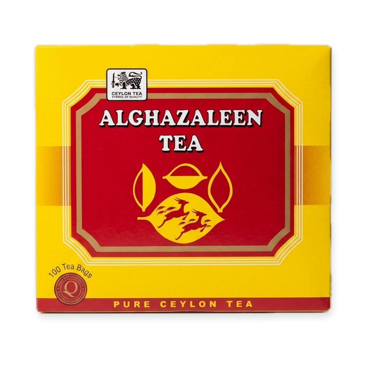 Alghazaleen Pure Ceylon Tea 100 Bags - Premium Sri Lankan Black Tea