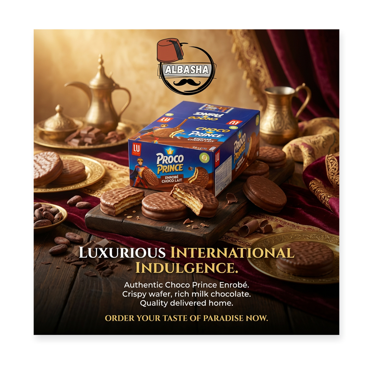 Choco Prince Enrobé Chocolat – 40 Pieces