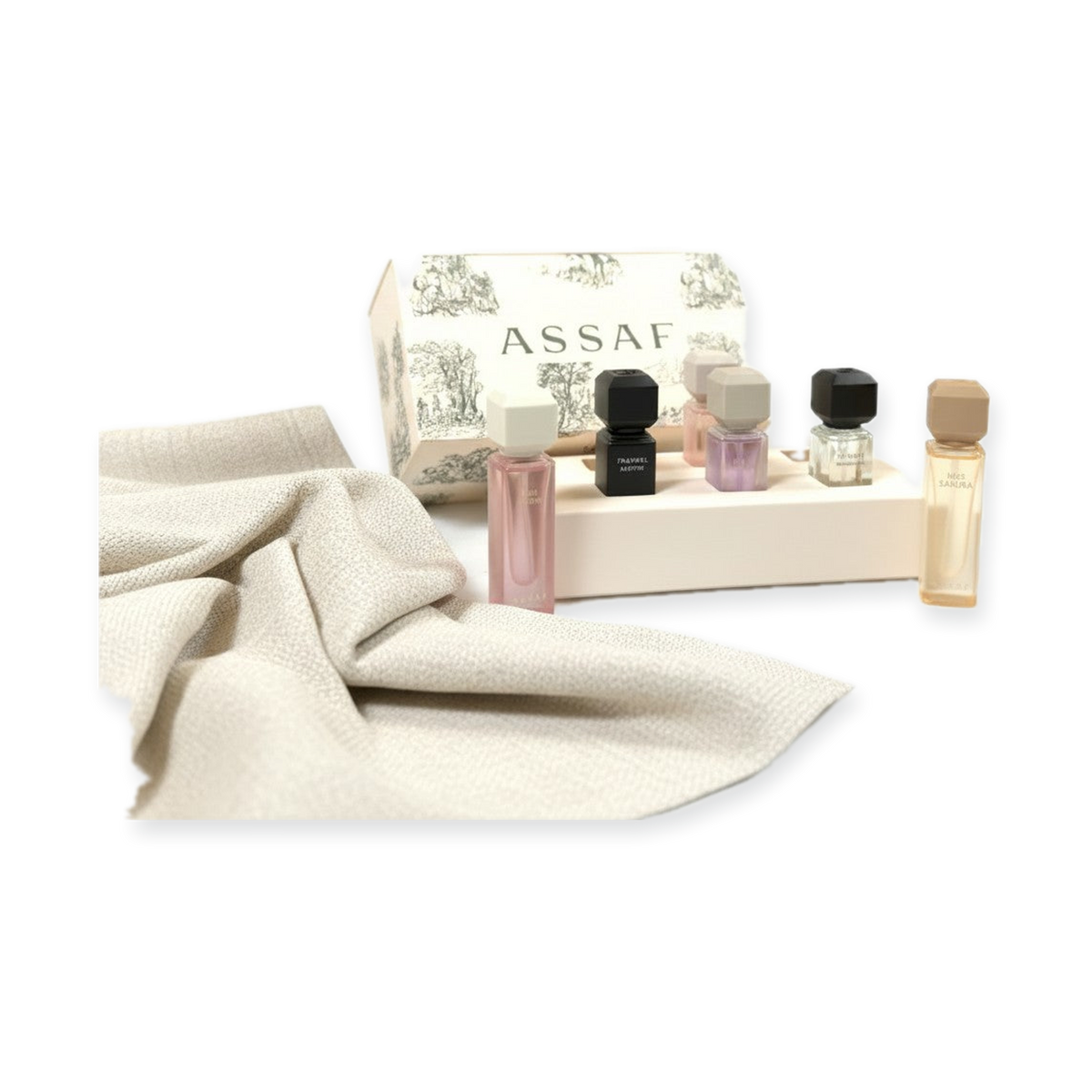 Assaf Riyadh Discovery Box — 6x5ml Arabian Perfume Sampler Set
