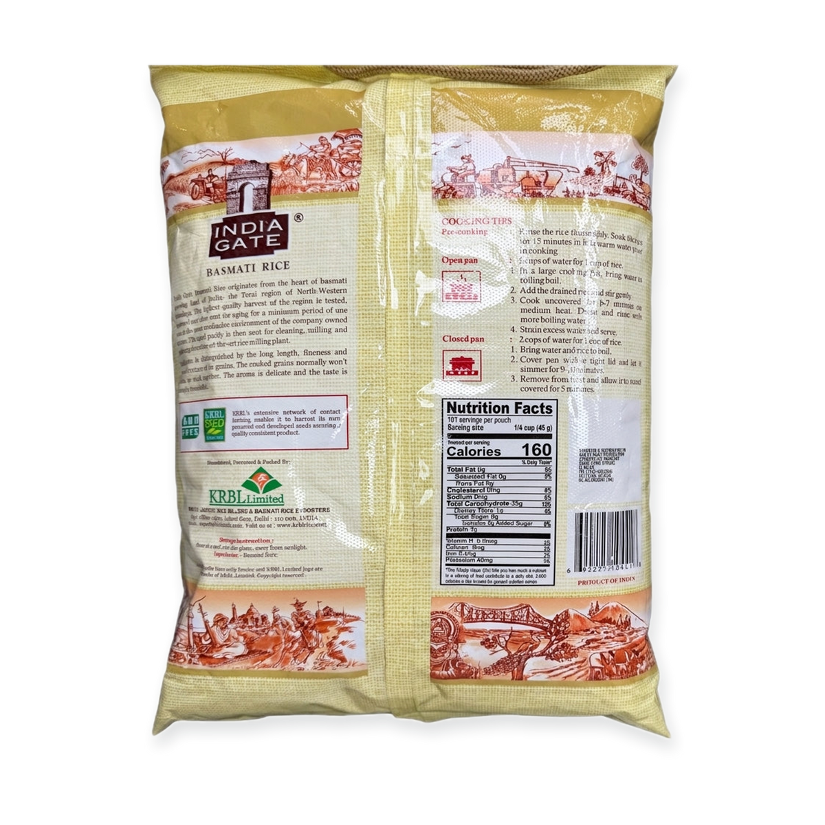 India Gate Basmati Rice 10 lbs - Premium Aged Long Grain Rice