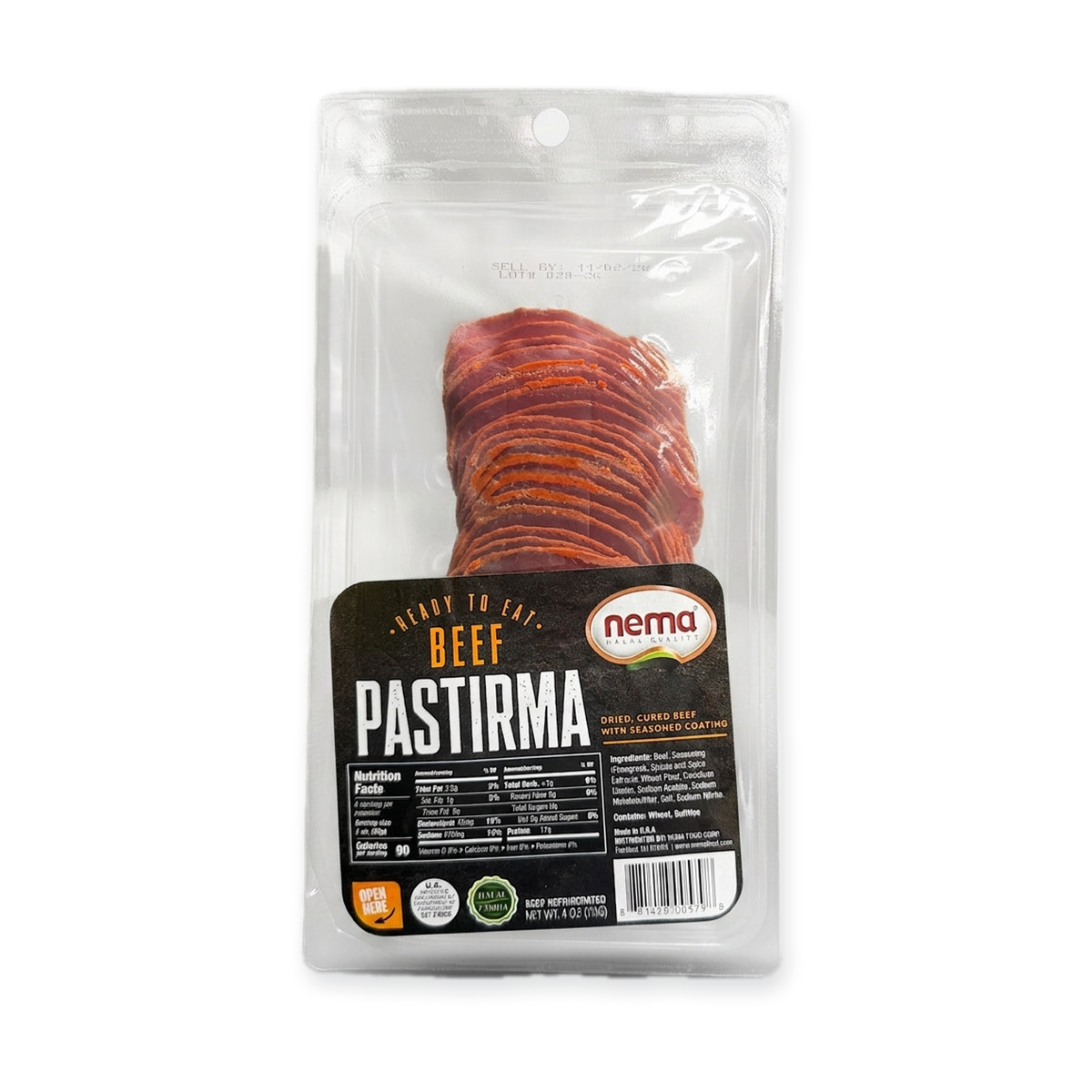 Nema Beef Pastirma 4 oz - Ready to Eat Dried Cured Beef