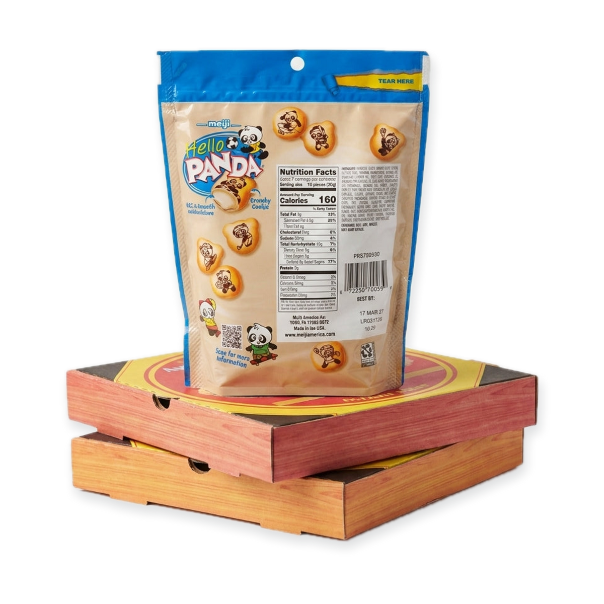 Meiji Hello Panda Vanilla 7 oz - Bite-Size Crunchy Cookies