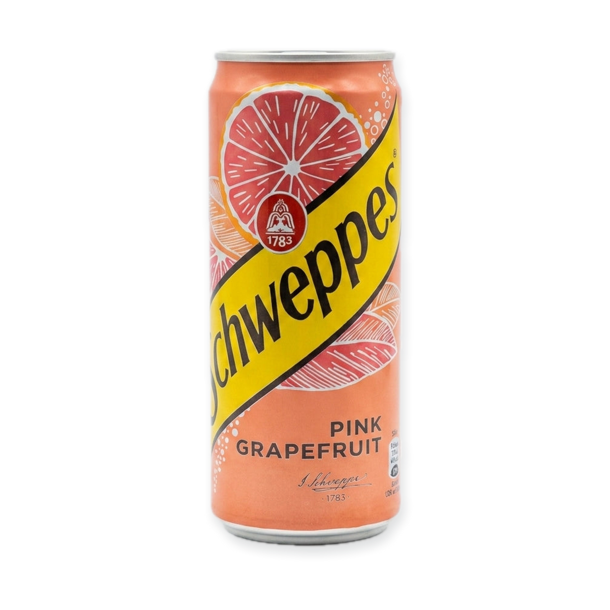 Schweppes Pink Grapefruit 330ml - Refreshing Citrus Sparkling Drink