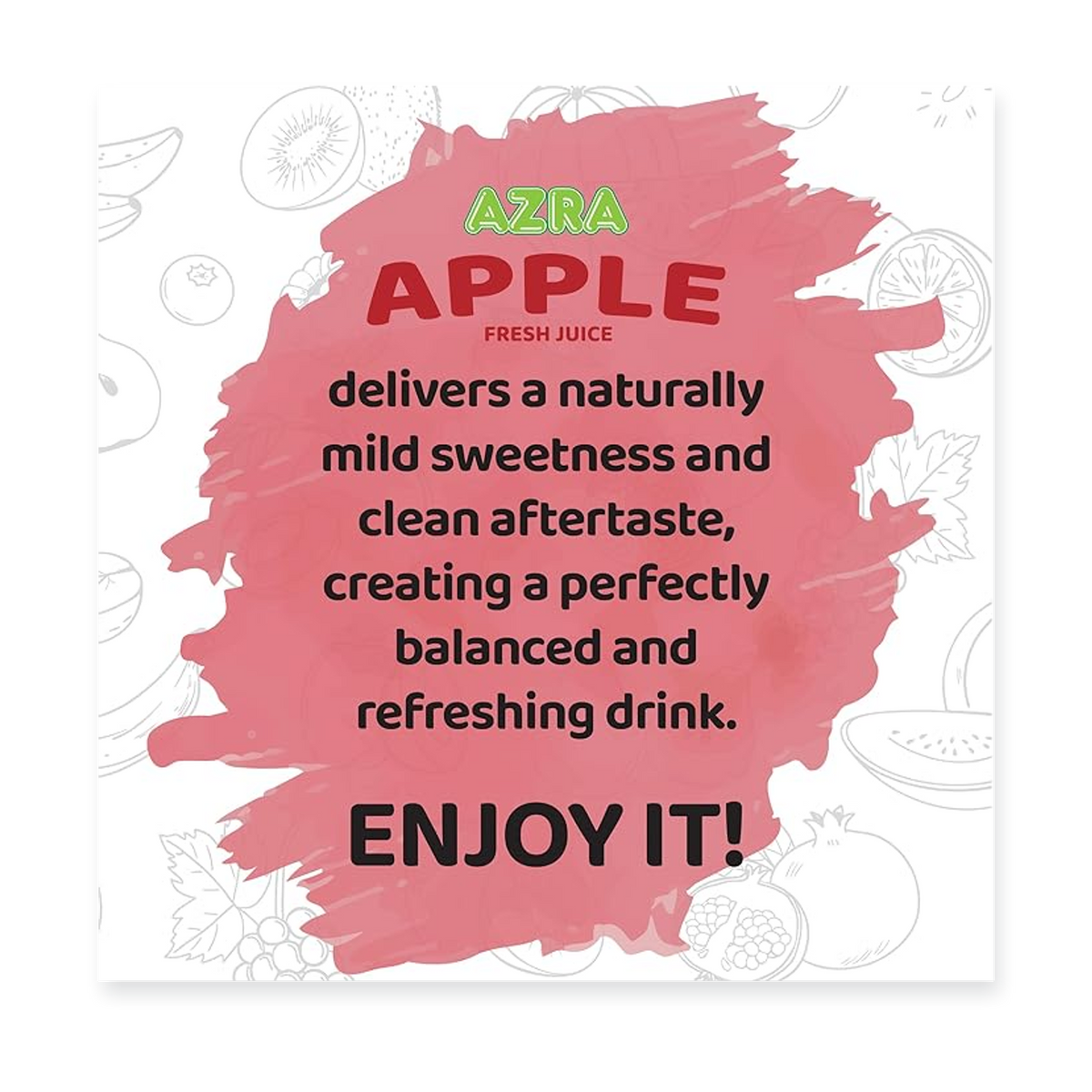 AZRA 100% Juice – 500ml Cans, Zero Sugar Beverages for  Kids & Adults