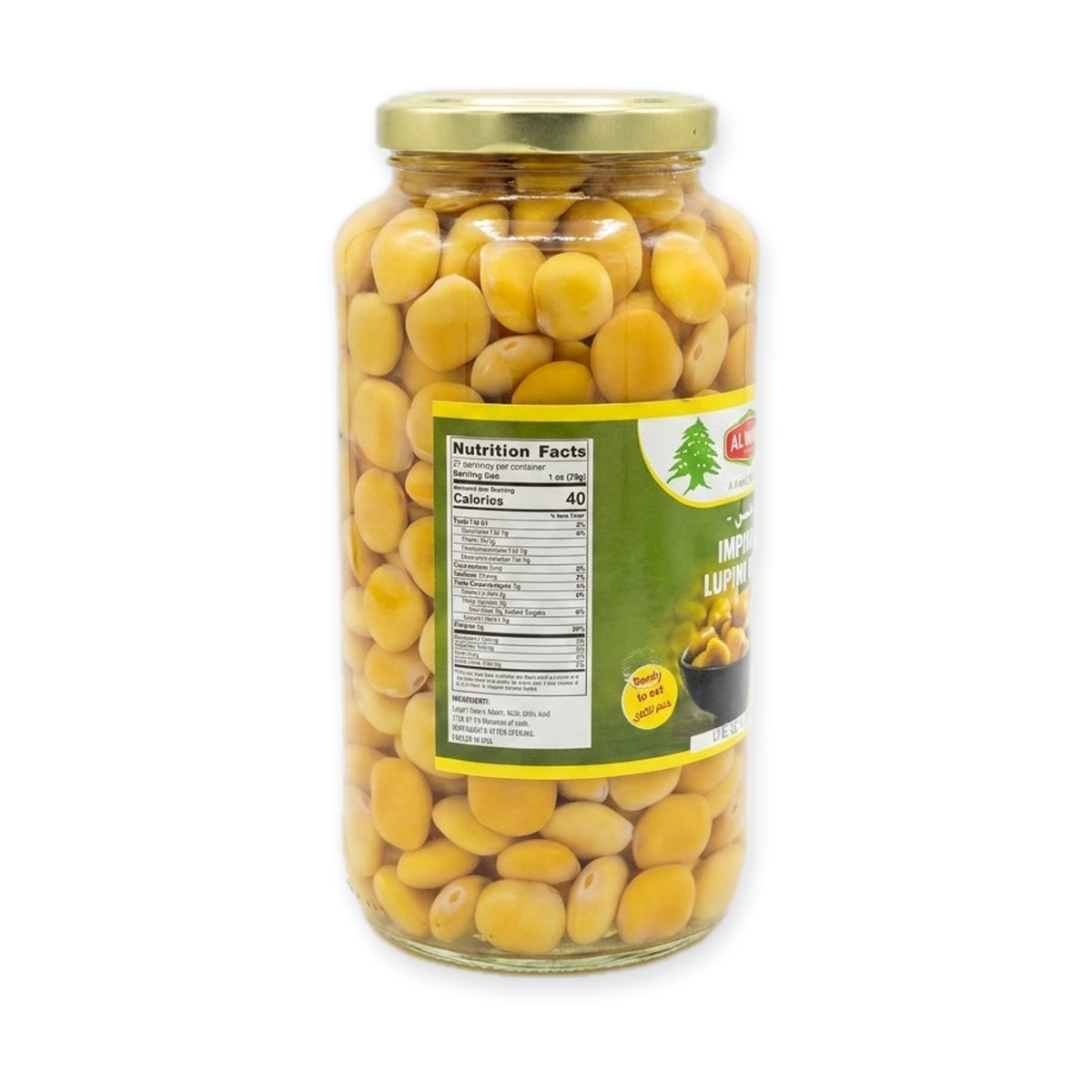 Galaxy Foods Imported Lupini Beans 32 oz - Premium Lebanese Termes