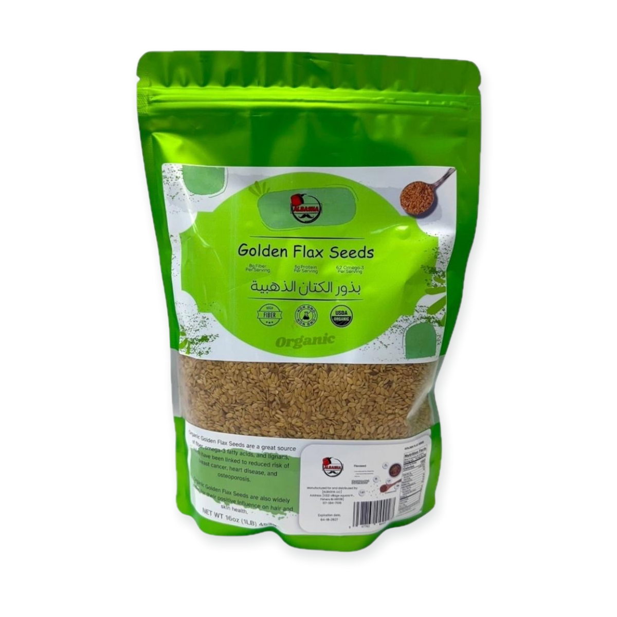 Organic Golden Flax Seeds Pasteurized
