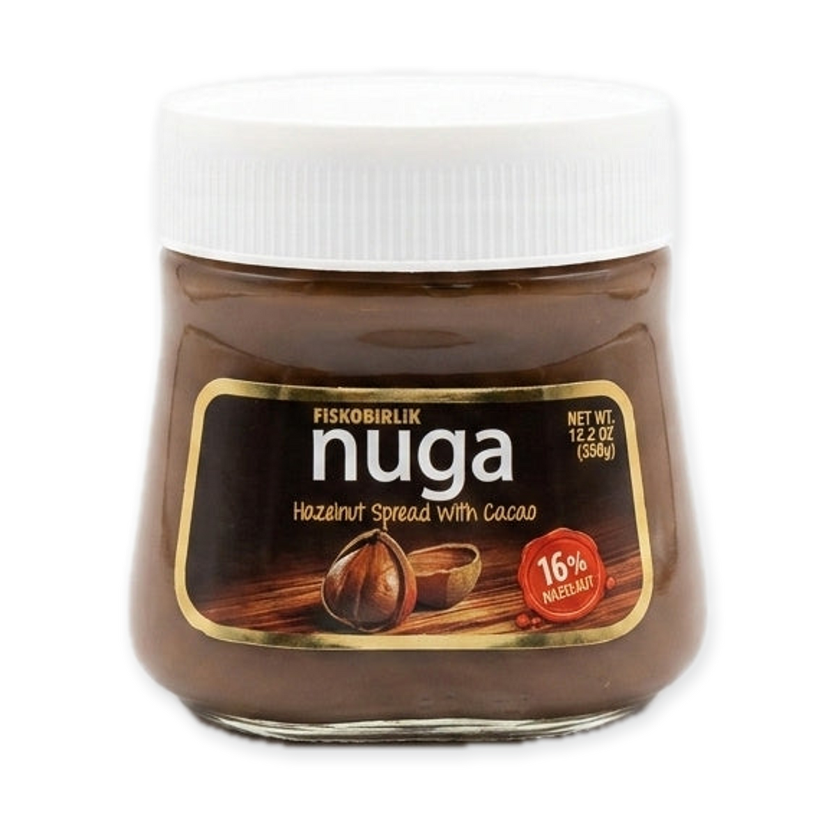 Nuga Hazelnut Spread with Cacao 12 oz - Turkish Chocolate Spread