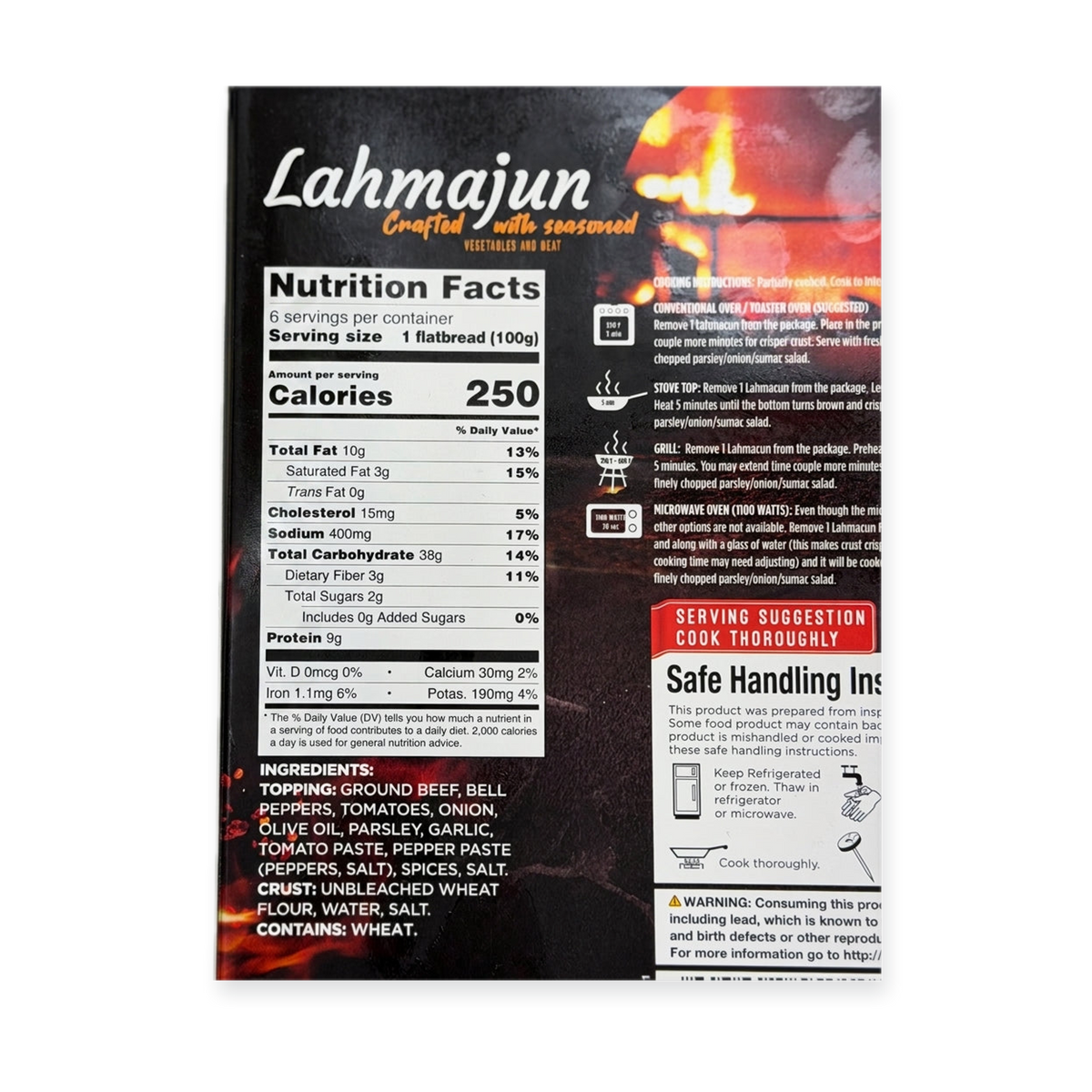 Merve Lahmajun 21.2 oz - Stone Baked Turkish Flatbreads (6 Pieces)