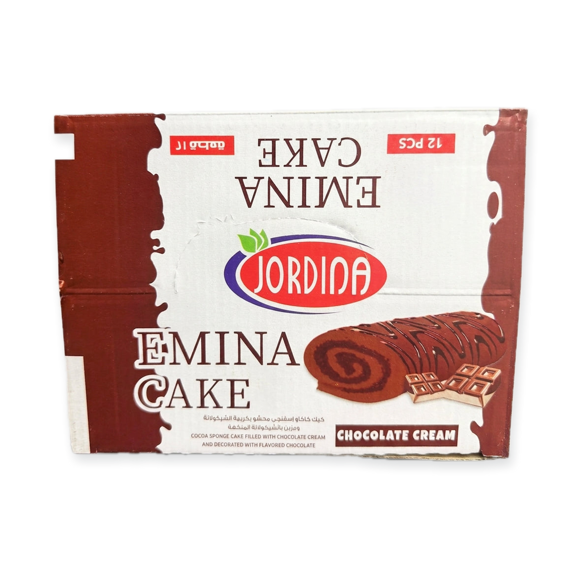 Jordina Emina Chocolate Cream Cake 72 PCS - Cocoa Swiss Roll