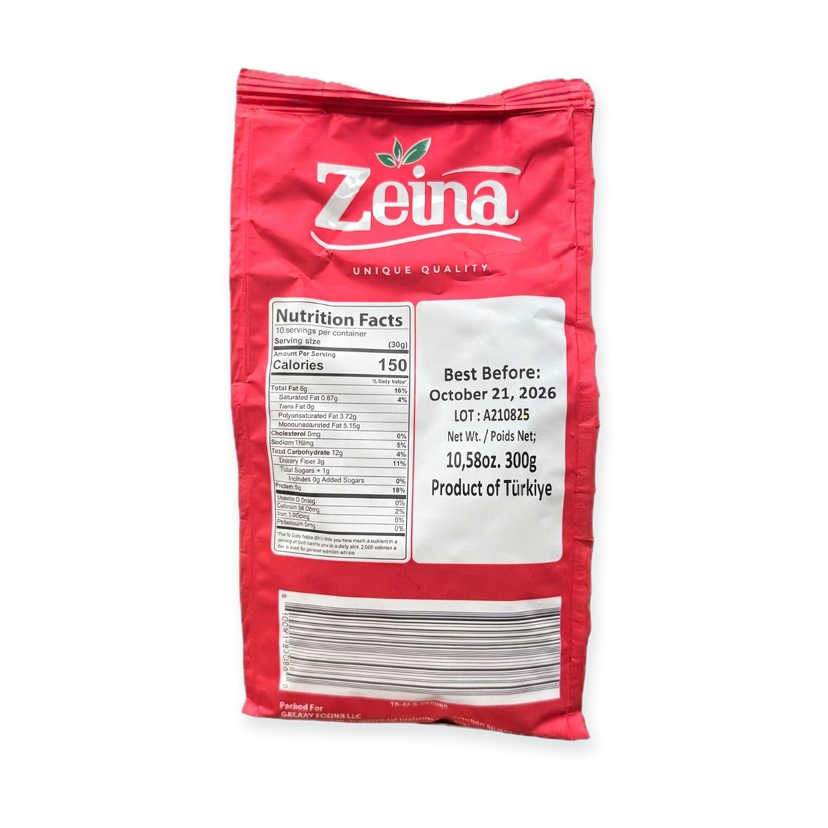 Zeina Roasted Sunflower Seeds 10.58oz - Little Salted Premium