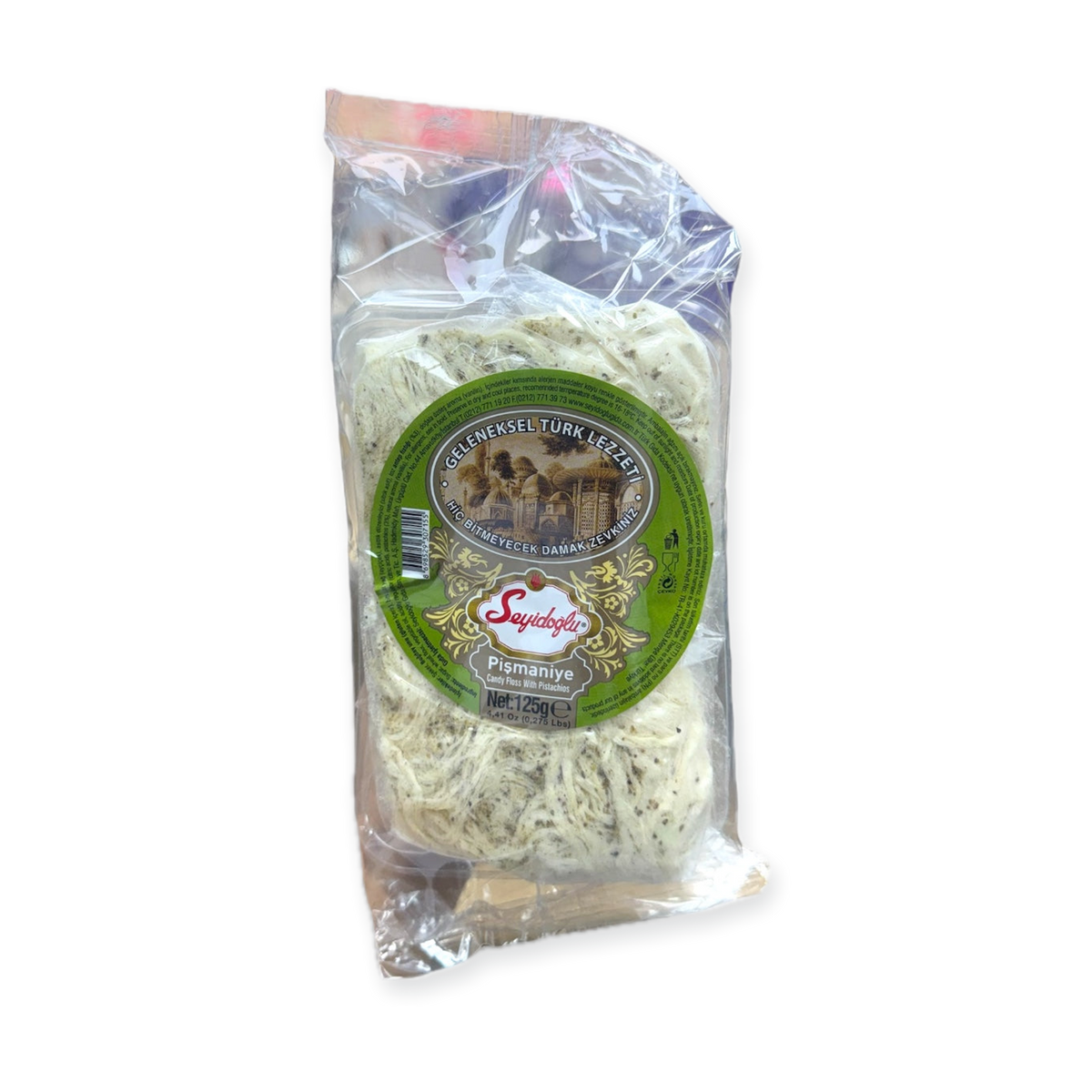 Pişmaniye – Seyidoğlu 125g Pistachio Candy Floss