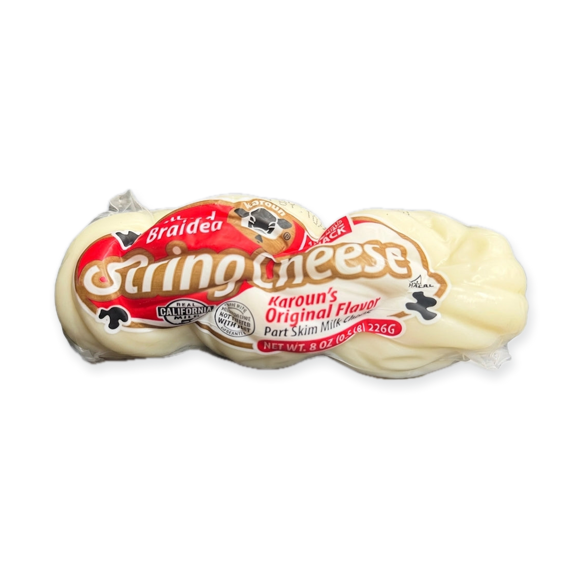 Karoun Braided String Cheese 8 oz - Original Flavor Part Skim Milk