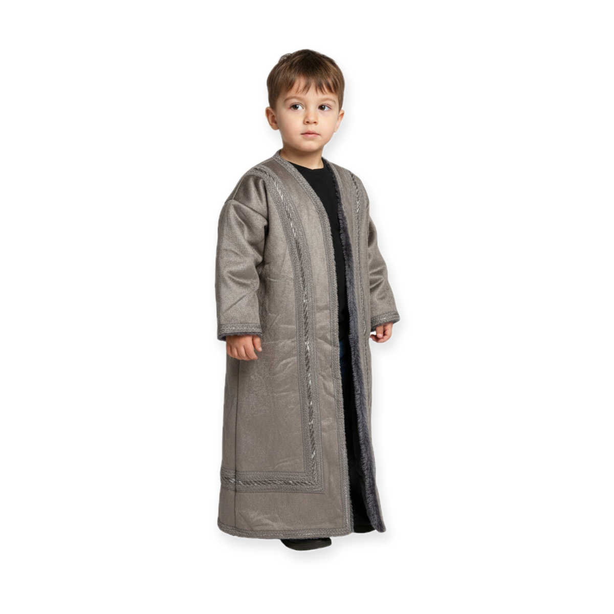 Kids Winter Fur Coat – Hooded & Stylish for 3-4 Year Olds, Warm Faux Fur Outerwear