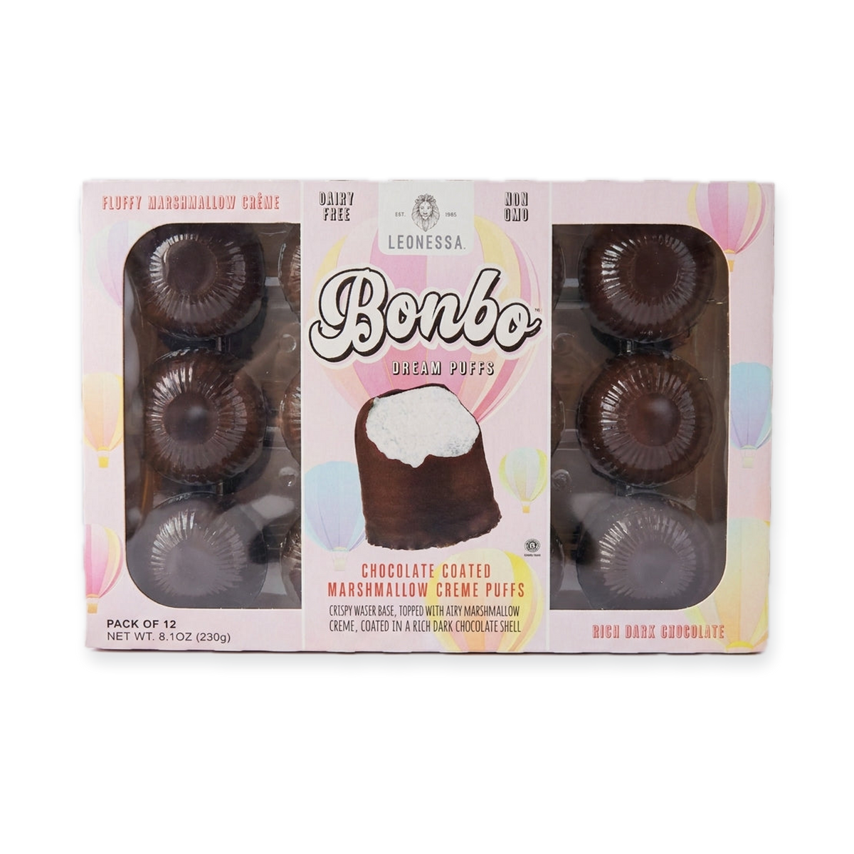 Leonessa Bonbo Dream Puffs 8.1oz - Chocolate Marshmallow Treats
