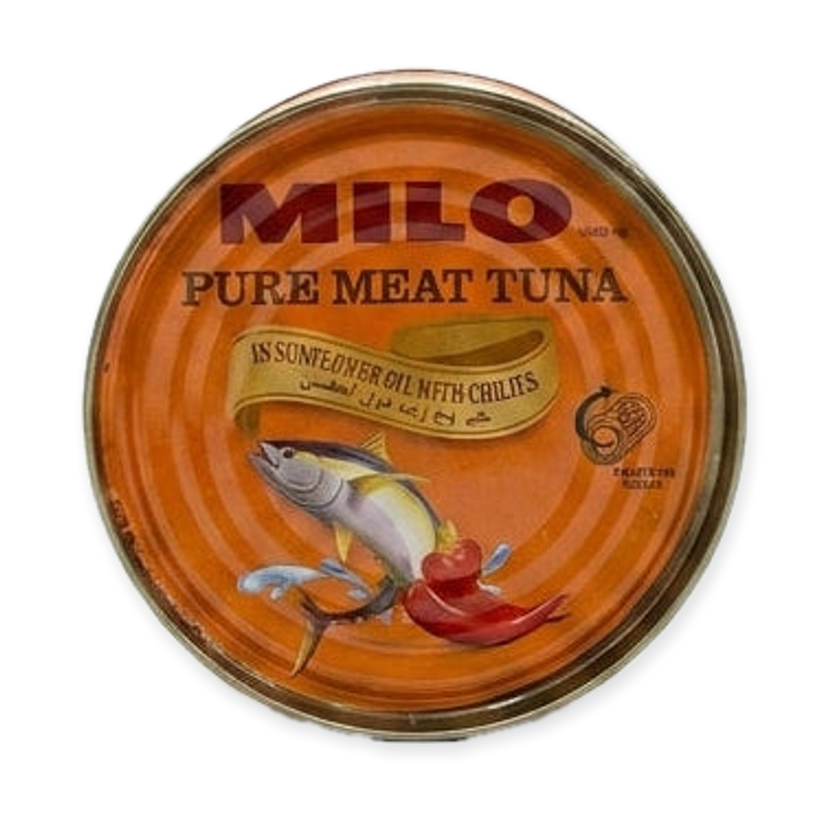 Milo Pure Meat Tuna in Sunflower Oil with Chilis - Premium Canned Tuna