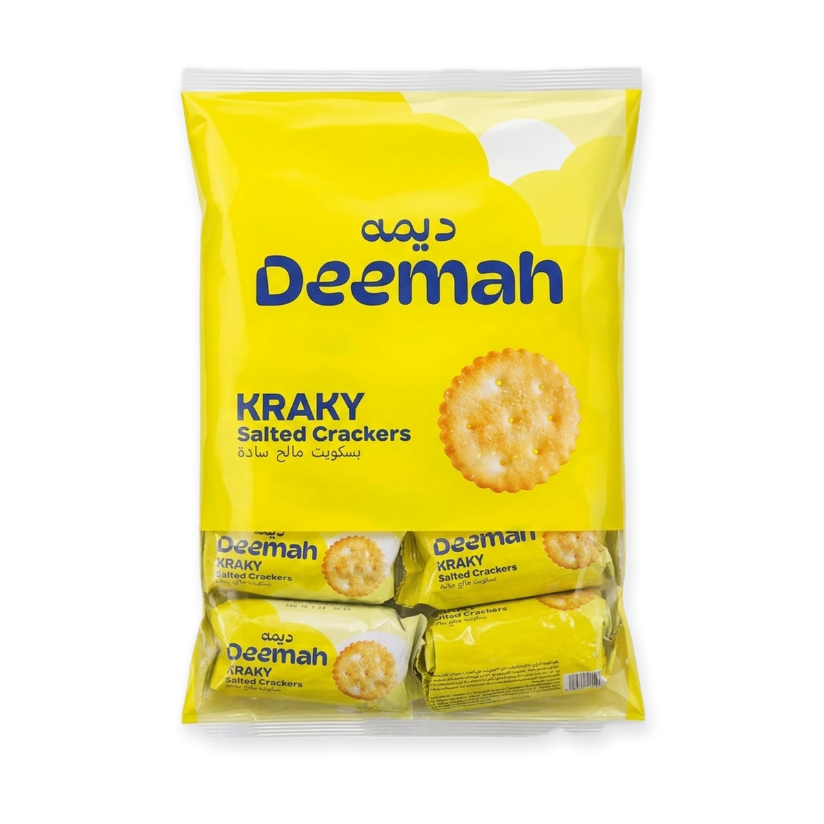 Deemah Kraky Salted Crackers 25g x 12 - Crispy Snack Packs