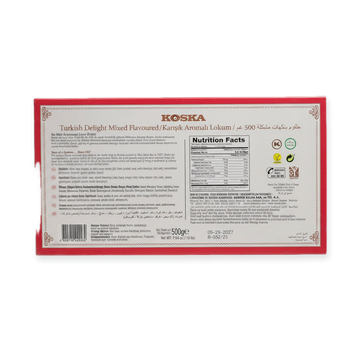 Koska Turkish Delight Mixed Flavoured 500g - Premium Lokum Assortment