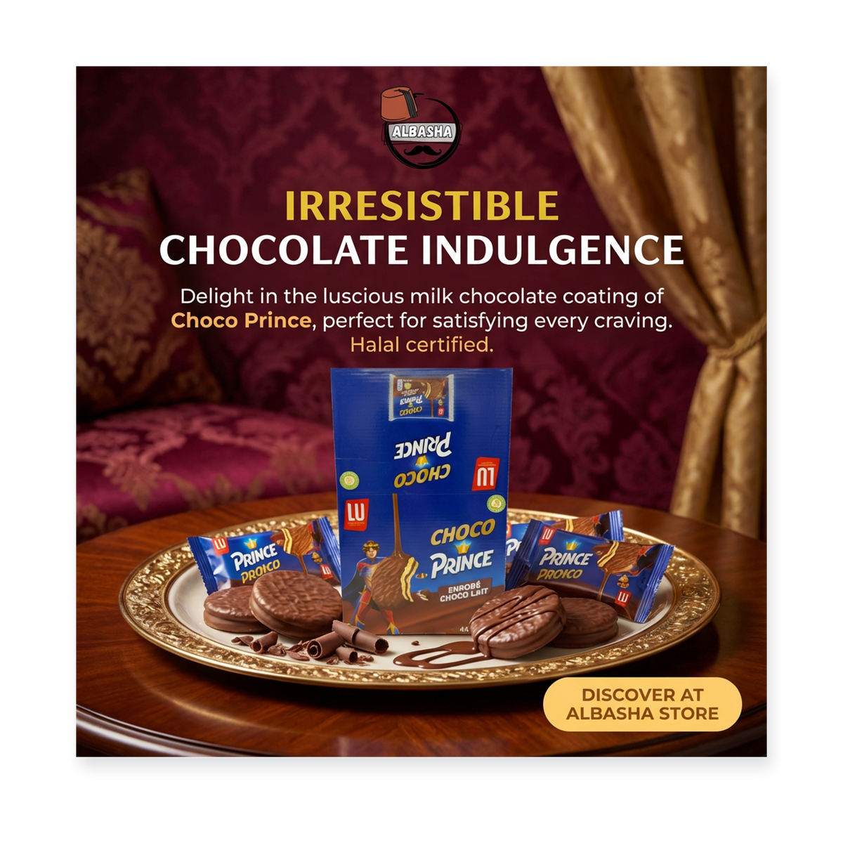 Choco Prince Enrobé Chocolat – 40 Pieces