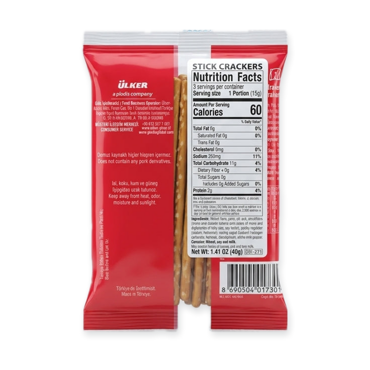 Ülker Çubuk Kraker 1.41 oz - Original Turkish Stick Crackers