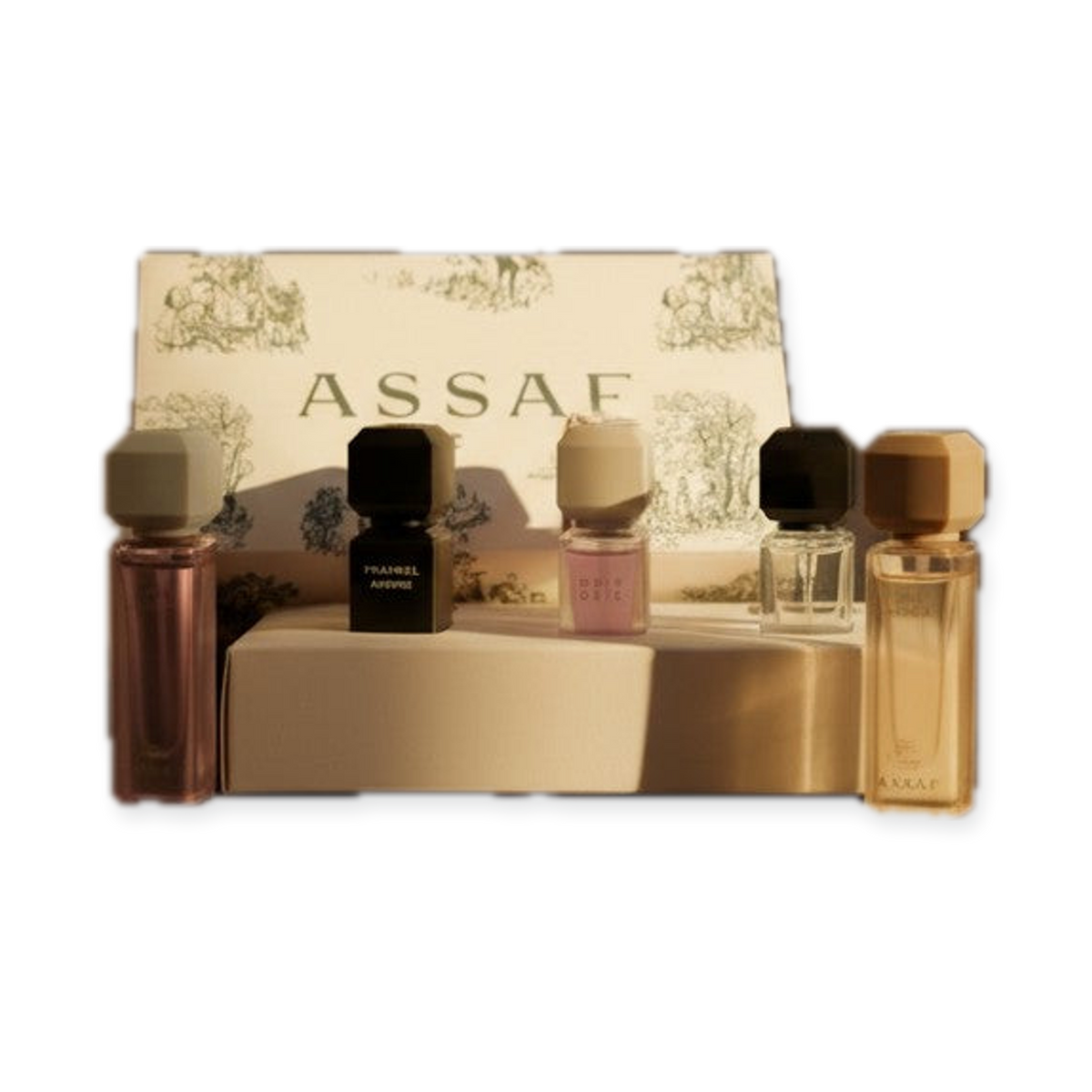 Assaf Riyadh Discovery Box — 6x5ml Arabian Perfume Sampler Set