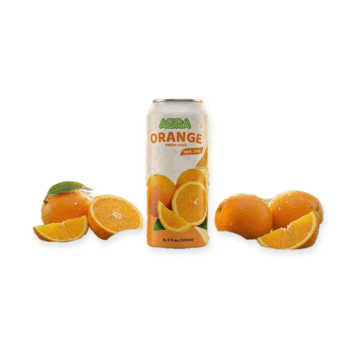 AZRA 100% Juice – 500ml Cans, Zero Sugar Beverages for  Kids & Adults