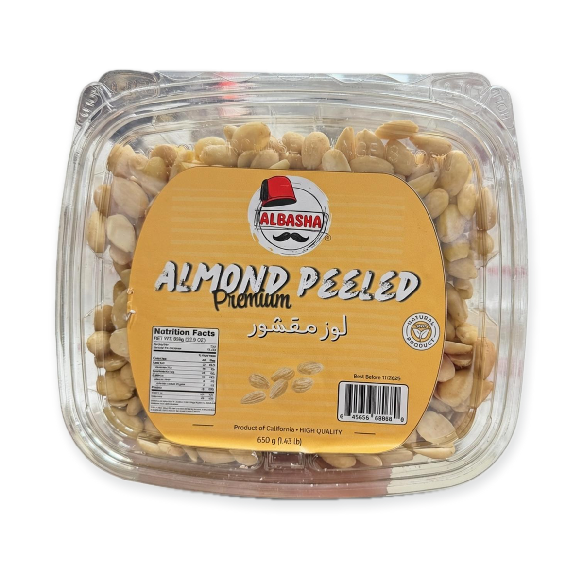 Almond Peeled Premium (650g)