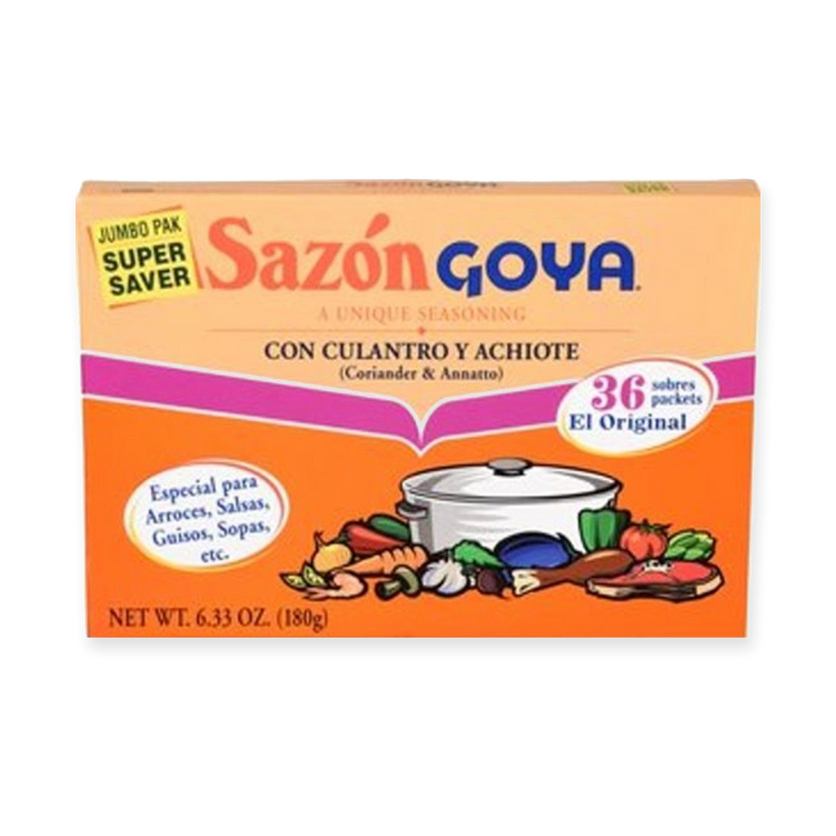 Goya Coriander & Annatto Seasoning Jumbo Pack – 36 Packets