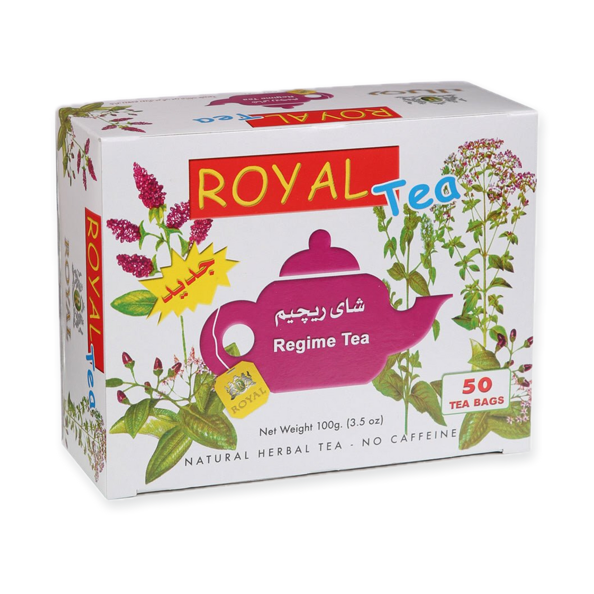 Royal Regime Weight Loss Tea – Caffeine Free, Organic Fennel, 50 Bags