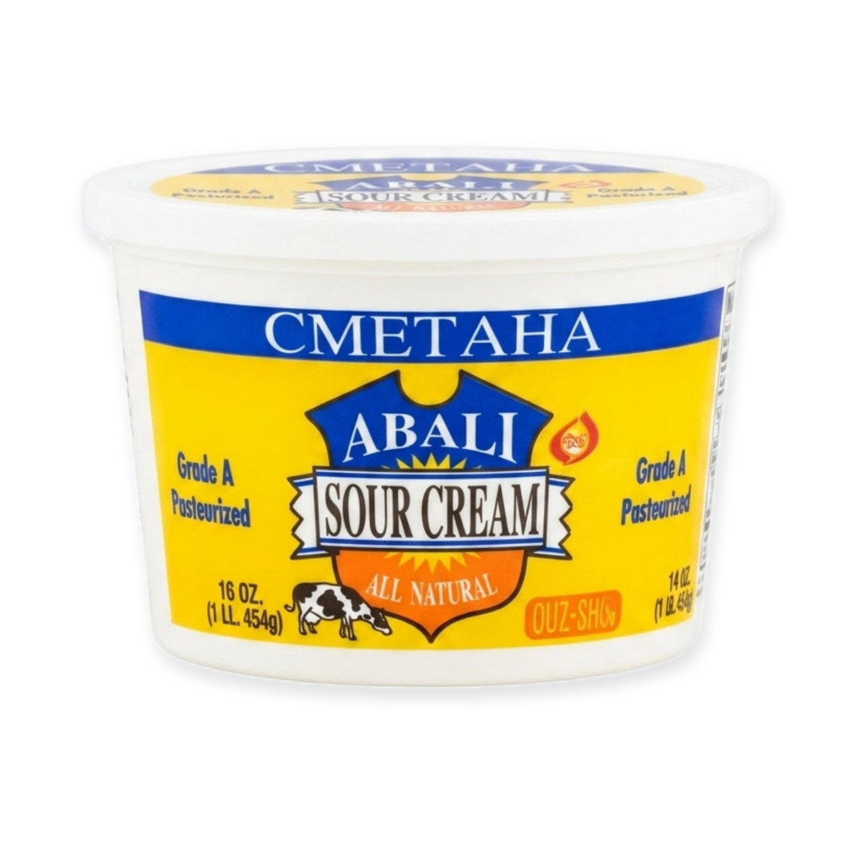 Abali Sour Cream 16 oz - Grade A Pasteurized All Natural
