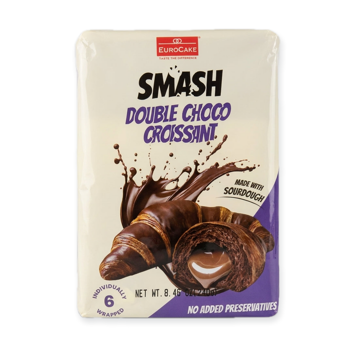 Eurocake Smash Double Choco Croissant 8.46 oz - Made with Sourdough