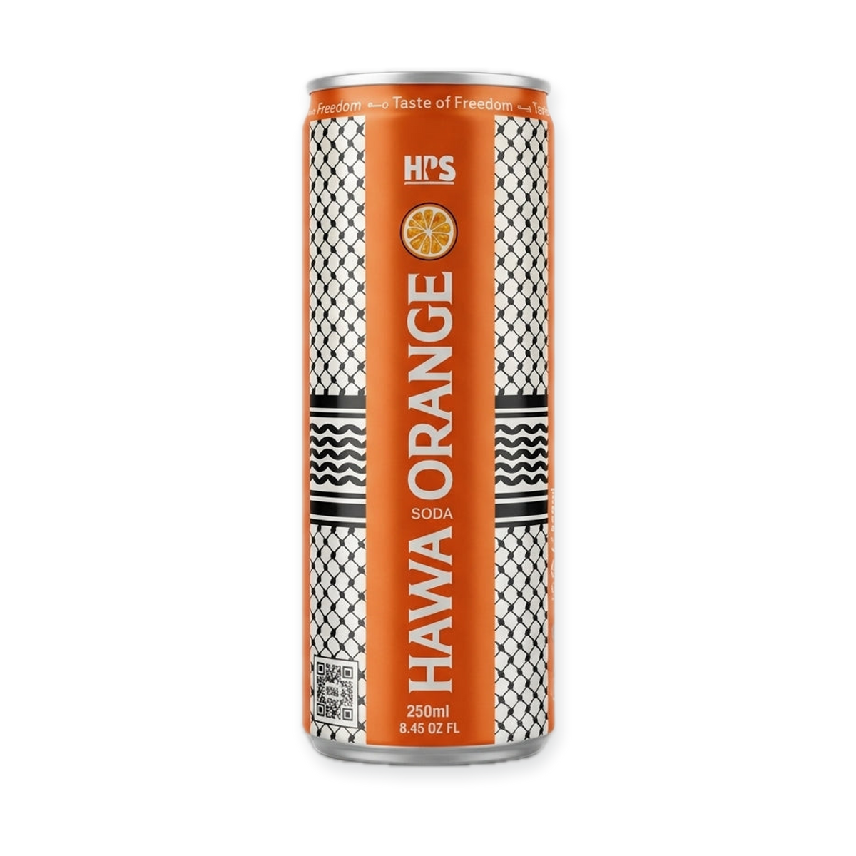 Hawa Orange Soda 250ml - Premium Palestinian Carbonated Drink
