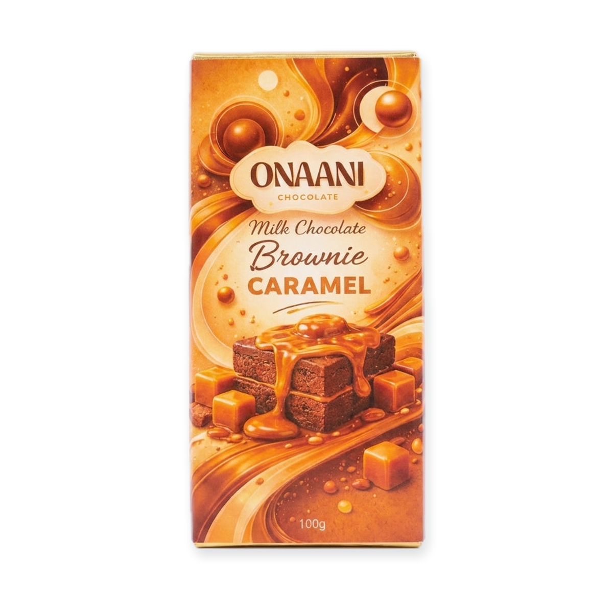 Onaani Milk Chocolate Brownie Caramel 100g - Premium Lebanese Treat