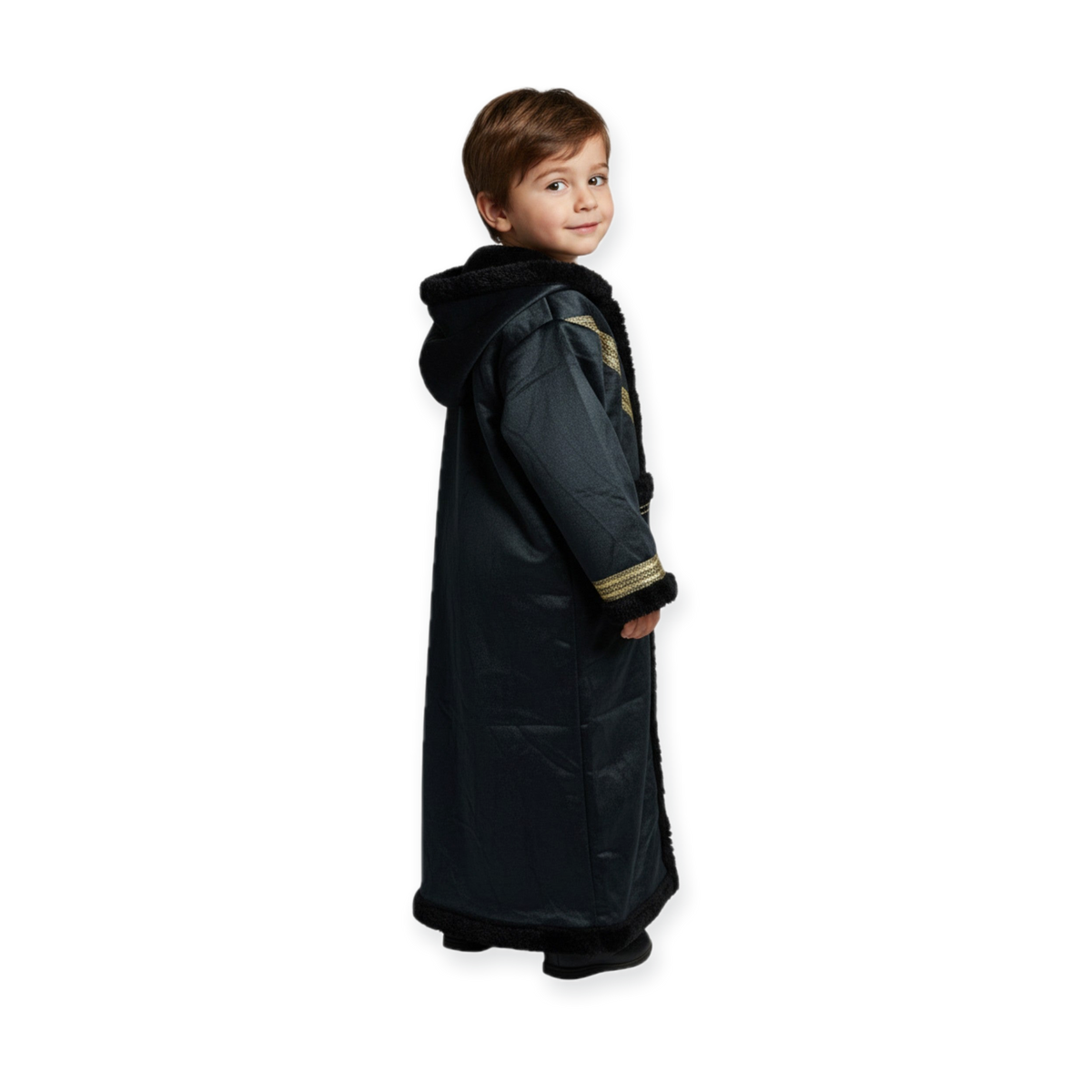 Kids Winter Fur Coat – Hooded & Stylish for 3-4 Year Olds, Warm Faux Fur Outerwear