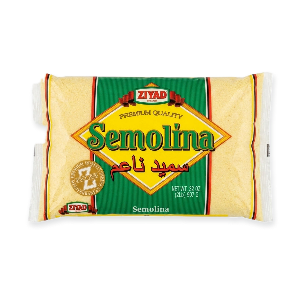Ziyad Semolina 32 oz - Premium Quality Mediterranean Wheat Flour