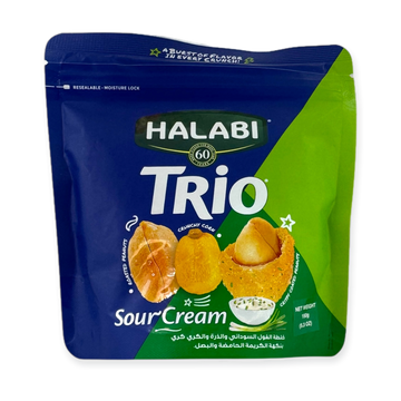 Halabi Trio Peanut Corn Snack – Sour Cream Flavor