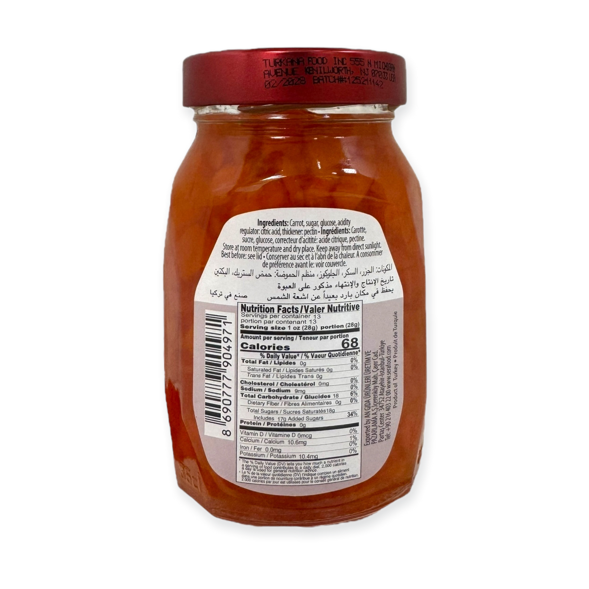 Sera Carrot Jam – Natural Fruit Preserve 370g
