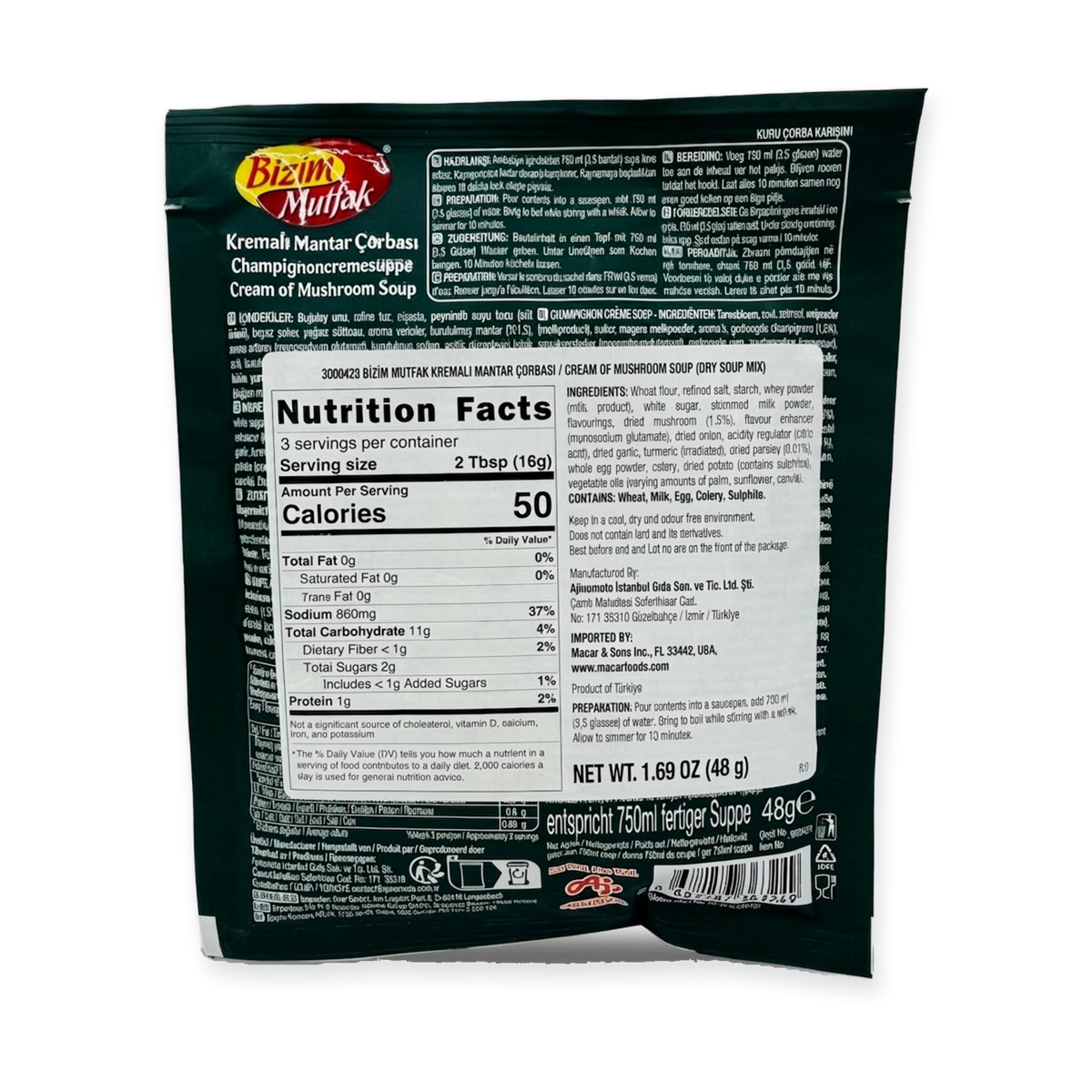 Kremali Mantar Çorbası (50g)