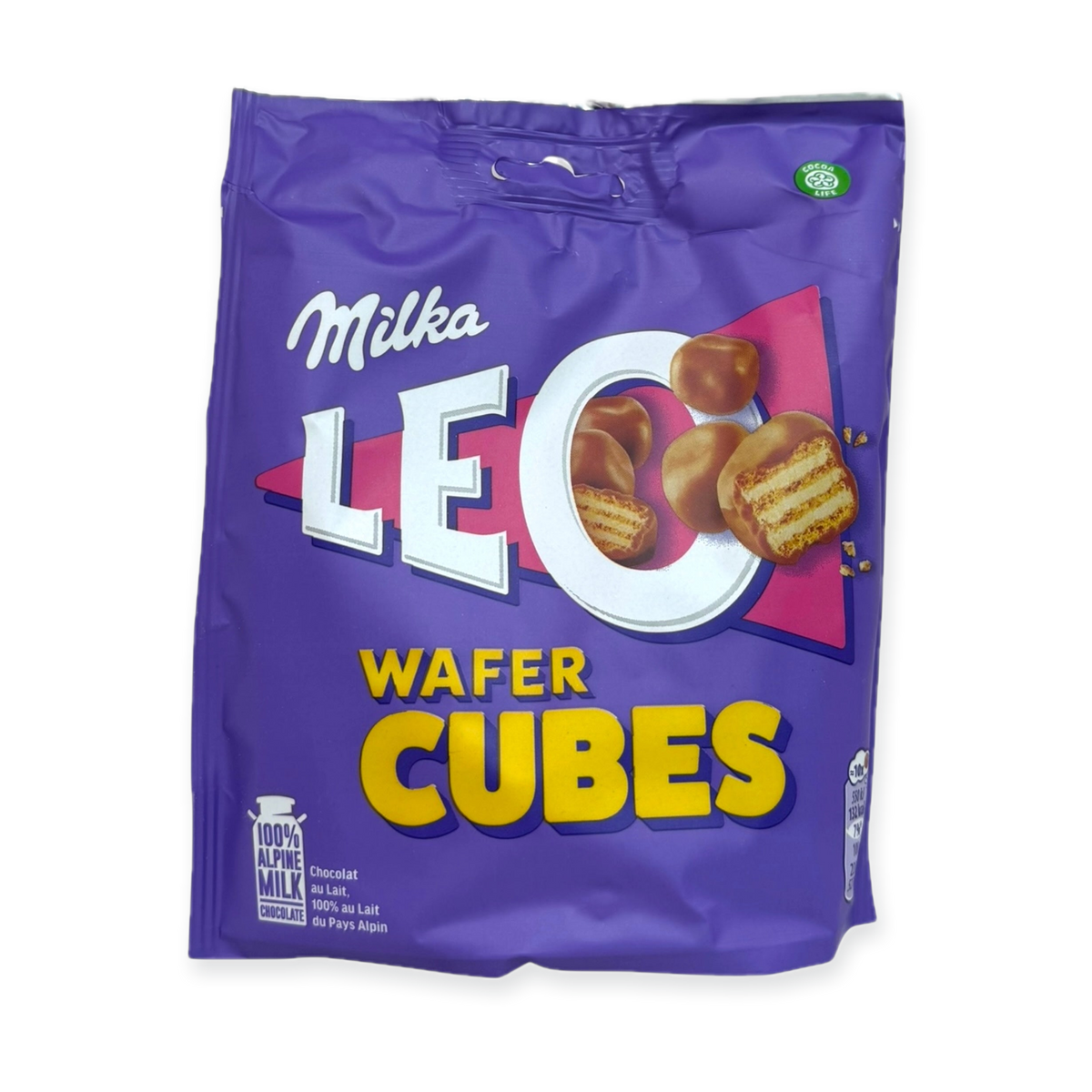 Milka Milk Chocolate Wafer Cubes – 150g Snack