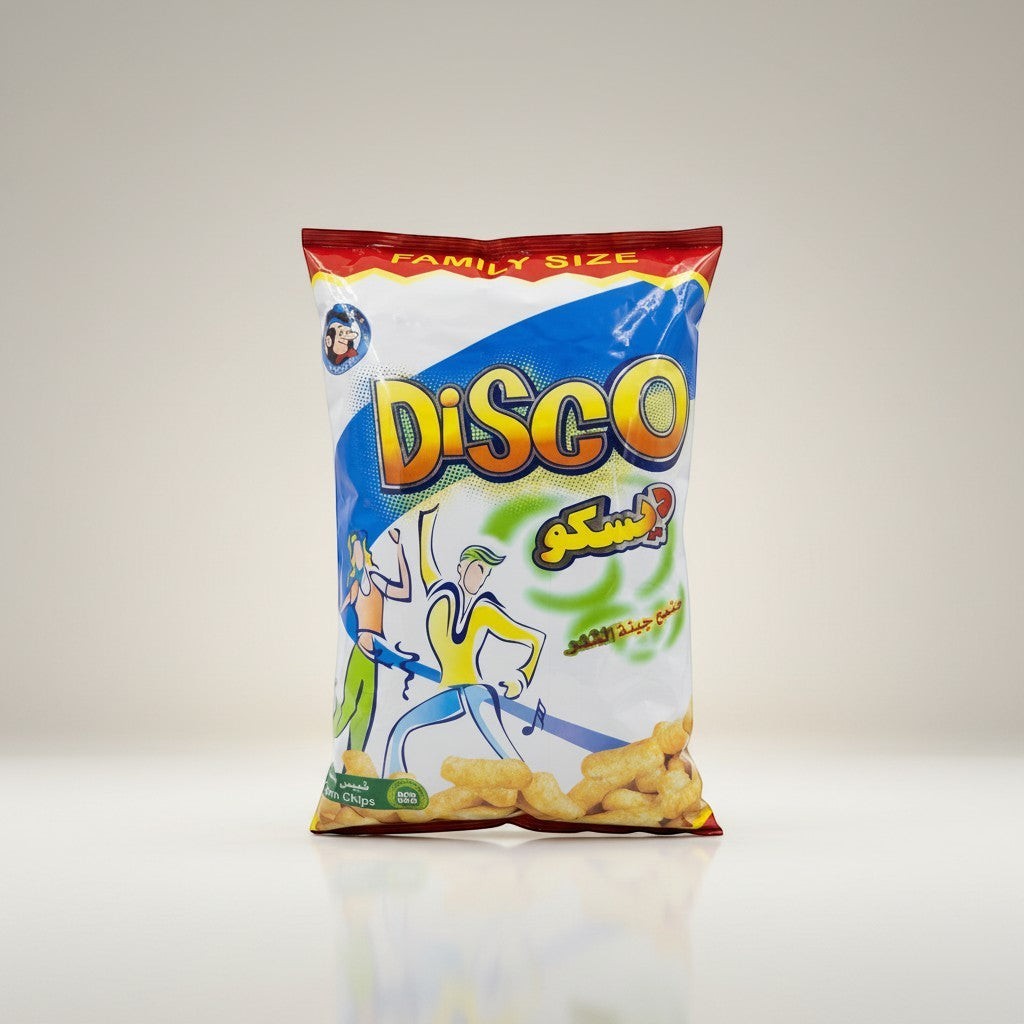 Disco Corn Chips Family Size 80g - Crispy Middle Eastern Snack